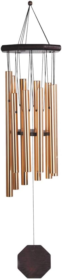 Traditional Copper Wood Top Wind Chime