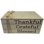 The Block Shelf Decor - Thankful Series - 7"x4"x3"