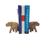 Soapstone Elephant Small Figure Ornament 4" Tall Book Ends