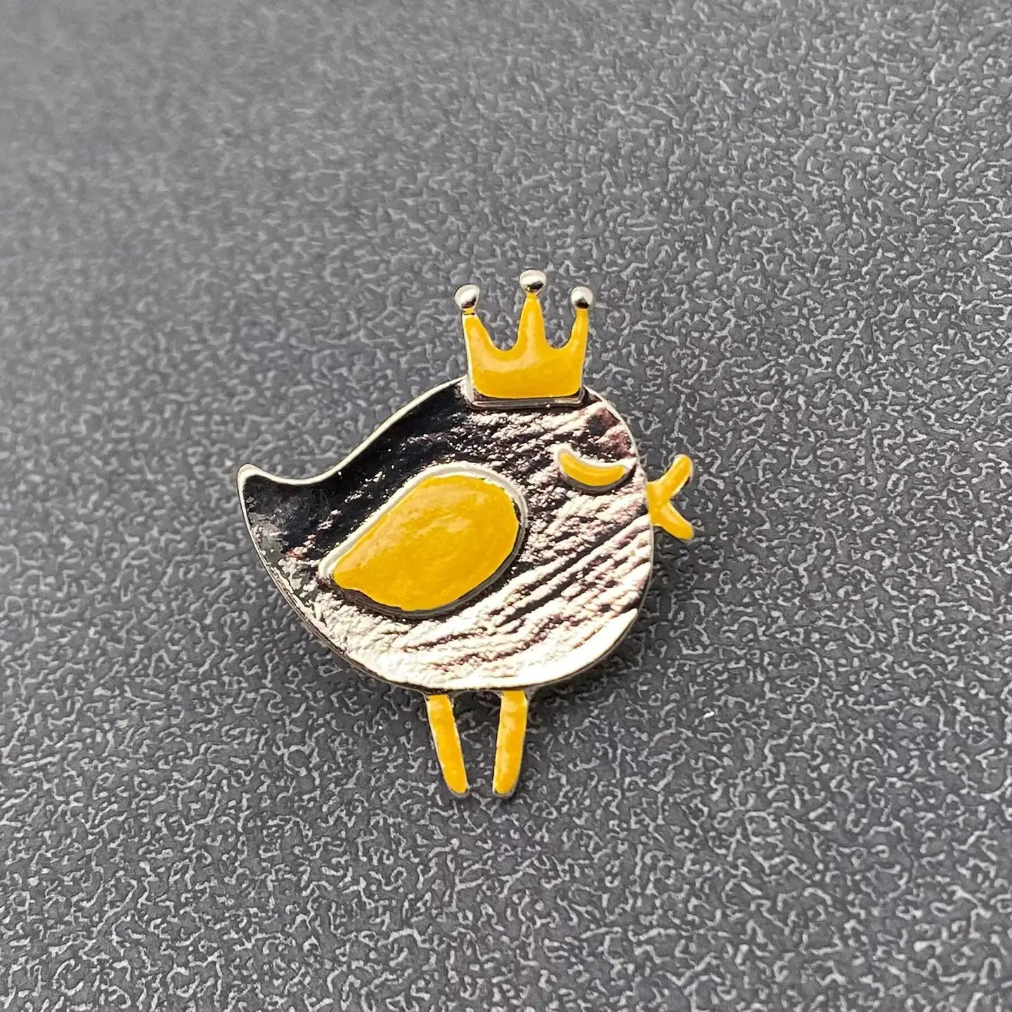 Crown Chick Brooch