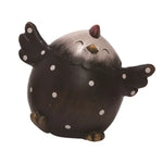 Terracotta 4" Black Spring Happy Chicken Decor