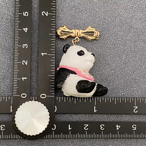 Resin Panda Brooch