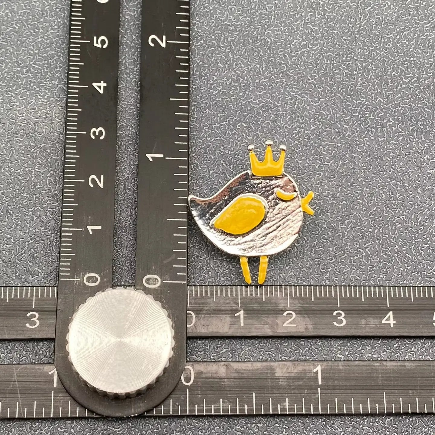 Crown Chick Brooch