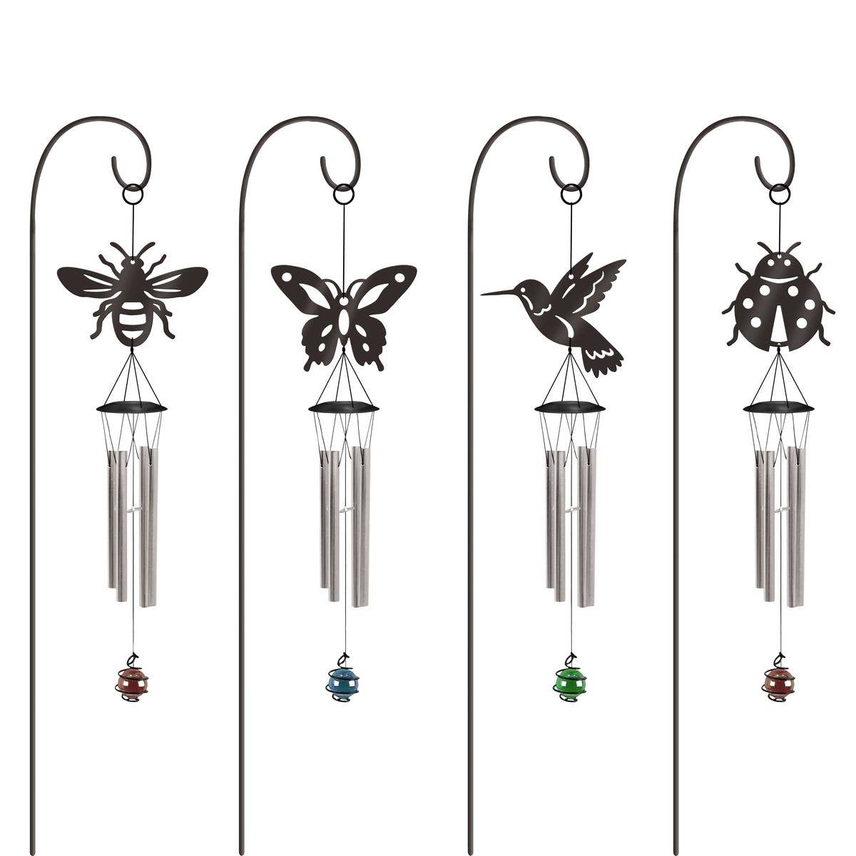Windchime Garden Stakes with Shepherd Hook