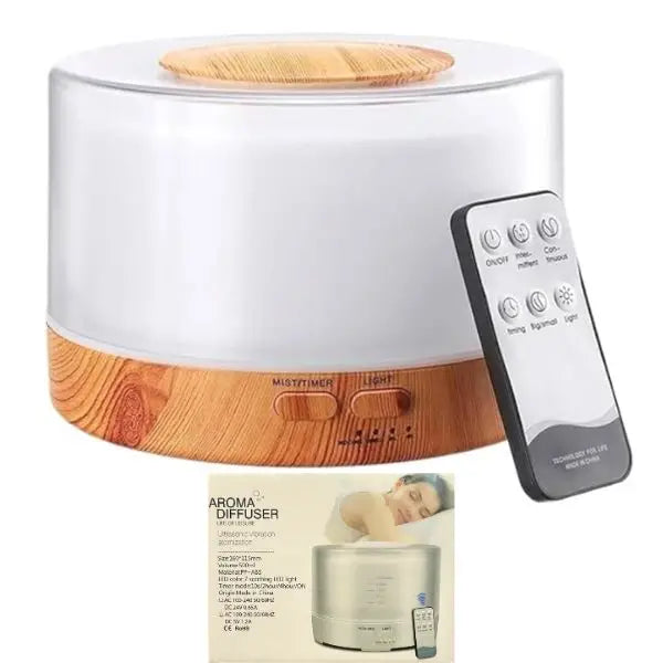 Aroma Diffuser - Colors May Vary - Remote Control - 7Mode LED Light - Lamp, Humidify, Aroma