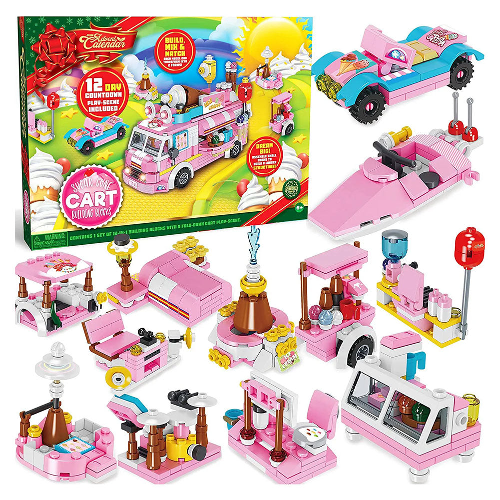 Advent Calendar 12 Day Countdown Girls Ice Cream Truck Building Blocks