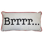 Thro By Marlo Lorenz White & Black Plaid Back Higley Burrrr... Pillow 12"x24" w/Zipper
