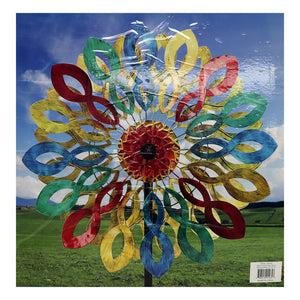 Multi-Color Petals Wind Spinner Metal 24"x84"H