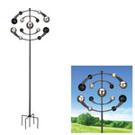 Regal Art & Gift Vertical Wind Spinner Reflection Garden Stake Metal 24.5"x5"x76"