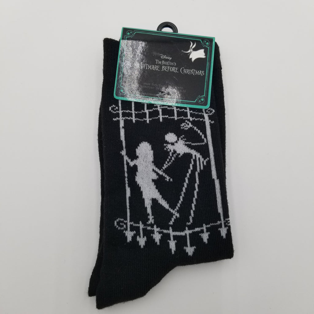 Nightmare Before Christmas Ladies Sally & Jack Silhouette Socks Black