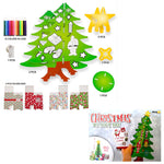 Pick Me Christmas DYI Craft Tree 19.6"H, LED Lights 12 Markers 4 Square Paper Boxes 3.9"