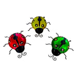 Magnolia Creek Solar Ladybug Decor 7.5"x7"x2.65"H (Choose your Color)