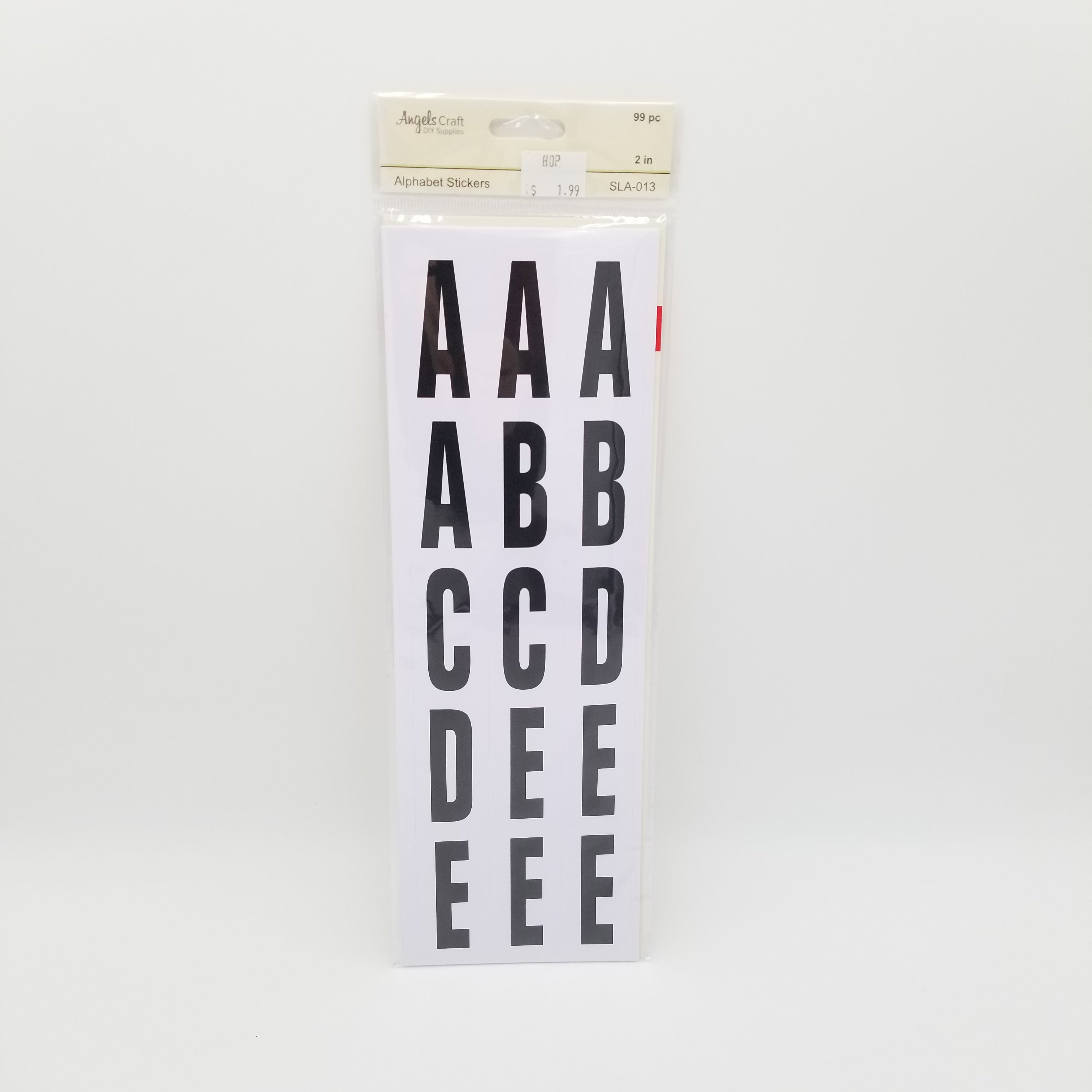 Alphabet Stickers- 99 pieces, 2 in