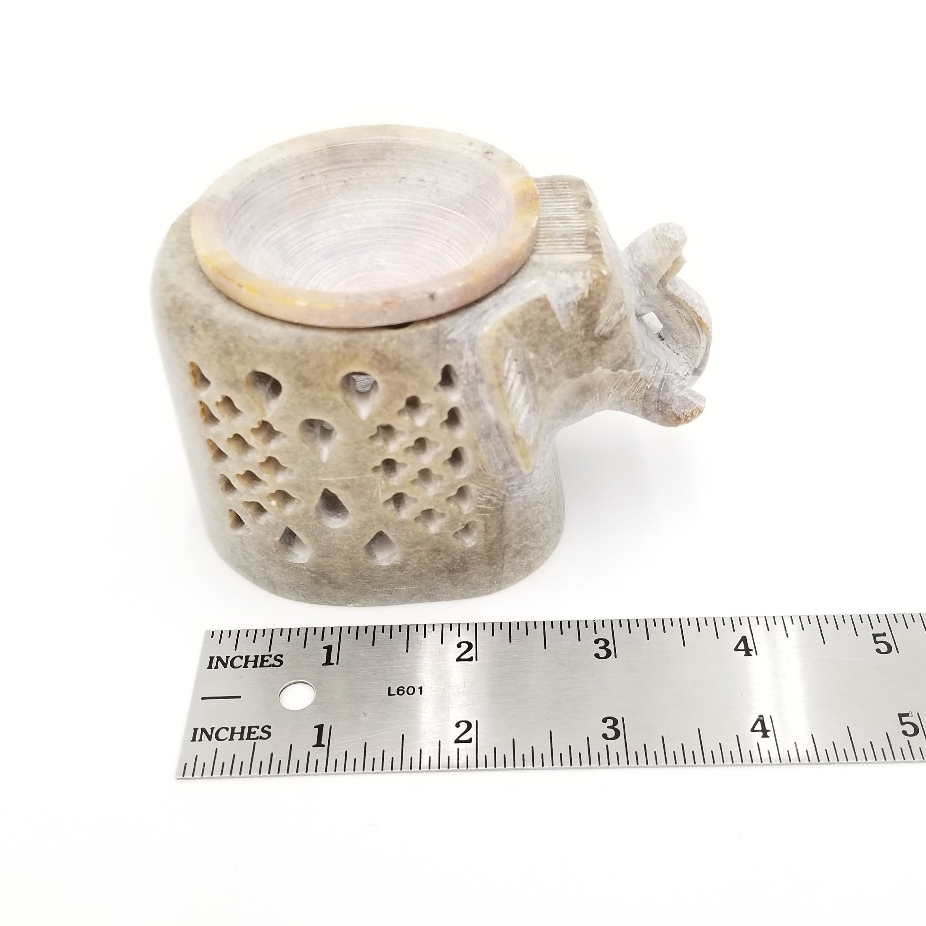 Soapstone  Elephant Tealight Candle Holder