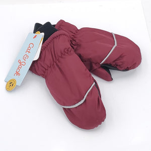 Cat & Jack 12-24 Months Girl’s 3M Thinsulate Water Resistant Burgundy Mittens