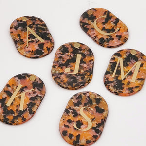 Marble Monogram Compact Mirror