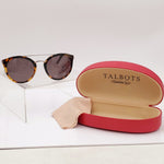 TALBOTS AVIATOR Women's Sunglasses with Red Hard Case