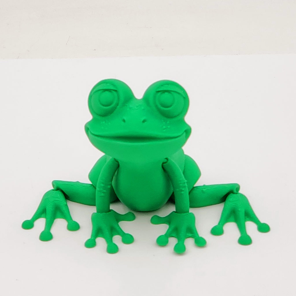 3D Printed -Medium Green Frog