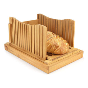 Pristine Bamboo Bread Slicer Folding Cutting Board 12.6"x.8.7"