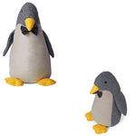 Decorative Door Stopper Penguin Polyester, Tweed Fabric 7"x7"x11"H
