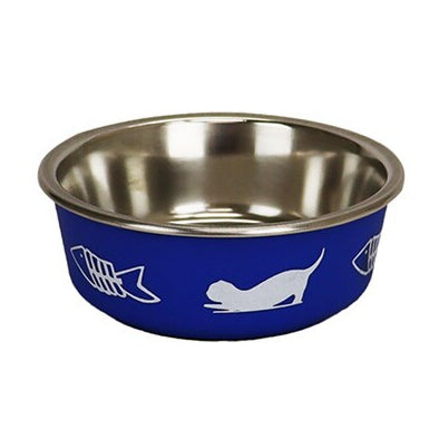 Personalized Engraved Stainless Steel With Rubberized Base Shell Pet Bowl -ADD YOUR PETS NAME!