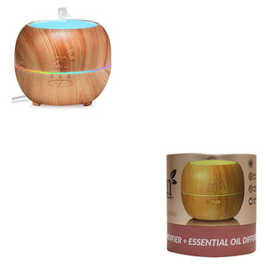 Essential Oil Diffuser 150ml Wood Finish 4.75"Dx4"