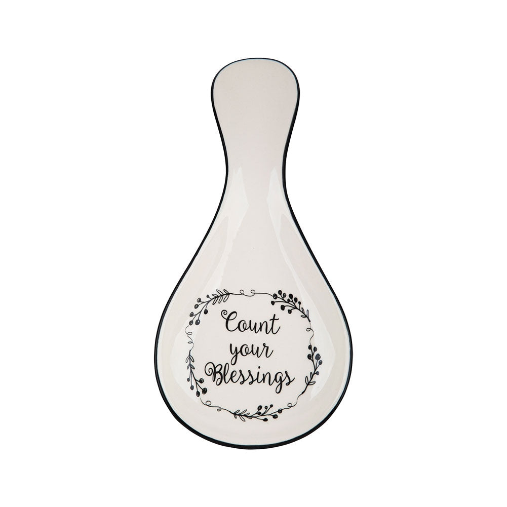 Count Your Blessings Spoon Rest, Ceramic