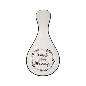 Count Your Blessings Spoon Rest, Ceramic