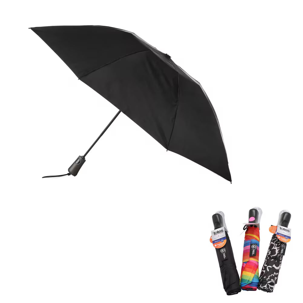 Rain&sun Auto Open Umbrella With Large 41"-42" Coverage