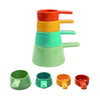Dolomite Faux Enamel Stacking Measuring Cups SET/4, 1/4, 1/3, 1/2, 1 Cup