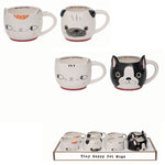 Tiny Happy Pet Mugs---4.25"x6"x3.35"H