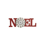 Noel Windmill Metal Wall Decor 13"x4"H
