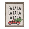Framed Wall Decor Red Truck Farm Fresh Trees/Hot Cocoa 20"x14"H