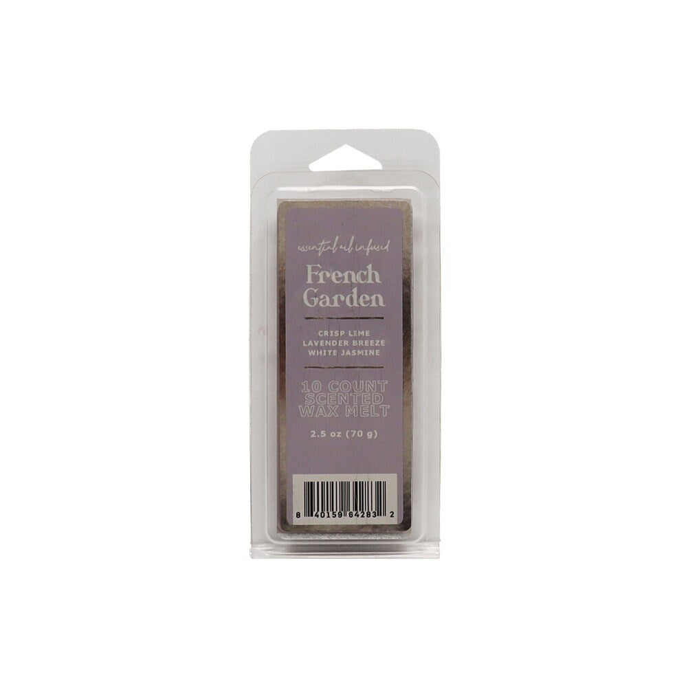French Garden Wax Melt, Crisp Lime, Laender Breeze, White Jasmine 2.5oz