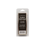 Amber Oakwood Wax Melt, Leafy Greens, Rich Spices, Natural Wood 2.5oz