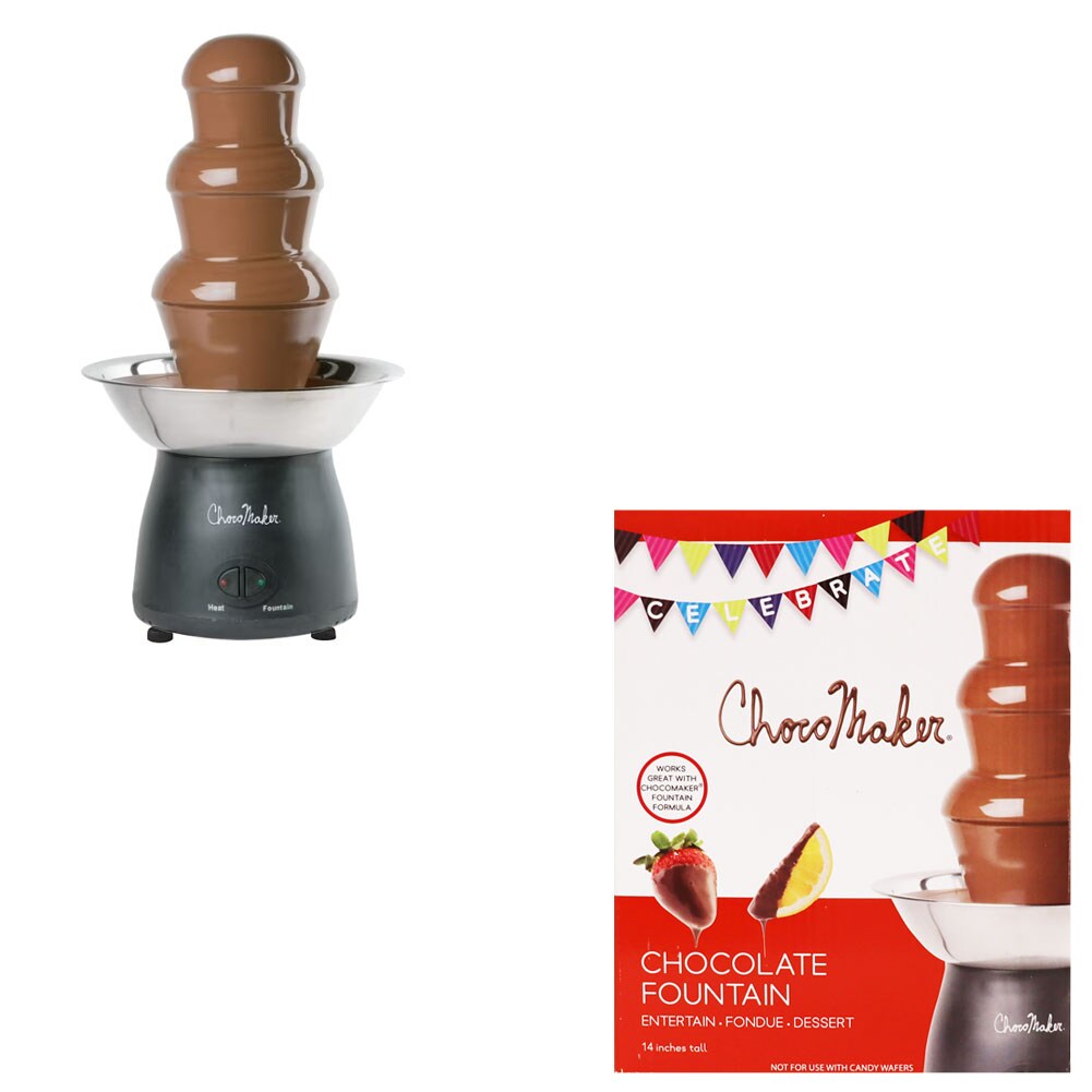 Celebrate Choco Maker Chocolate Fountain 3 Tier, Plastic, Metal, Plug In, 7.5"Dx14"H