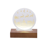 Light Up Acrylic Santa City Sign