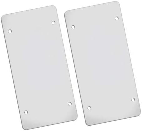 Flat Gray License Plate Cover/Frame 2 Pack of Heavy Duty Shields
