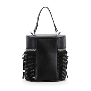 Petite Rhinestone Cylindrical Evening Bag-Black