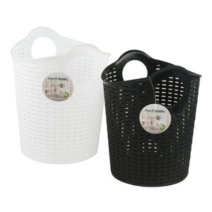 Plastic Basket- Black or White