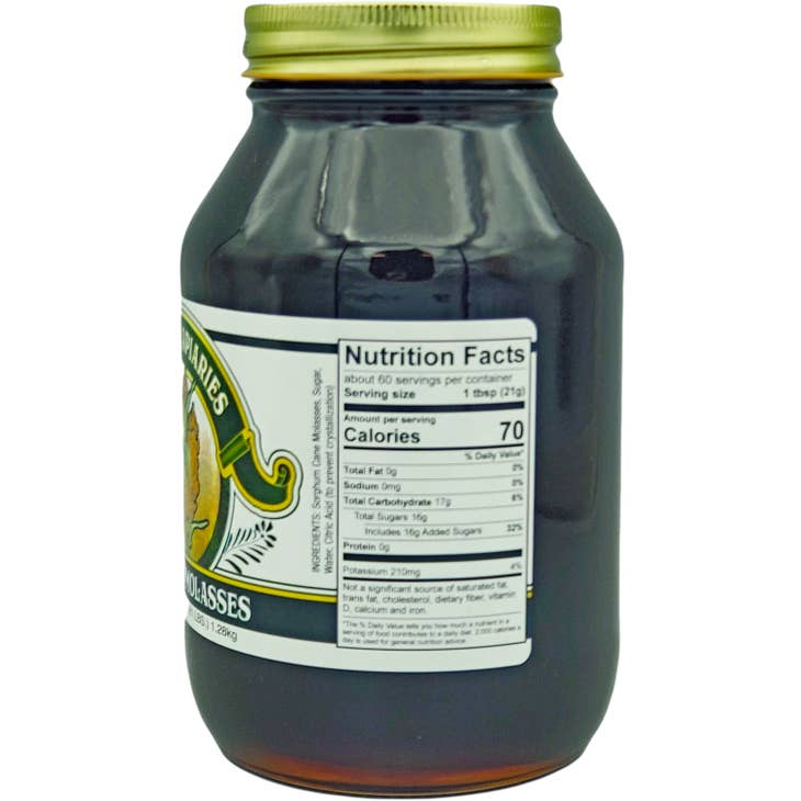 Amish Made Sorghum Molasses 45 oz. Jar