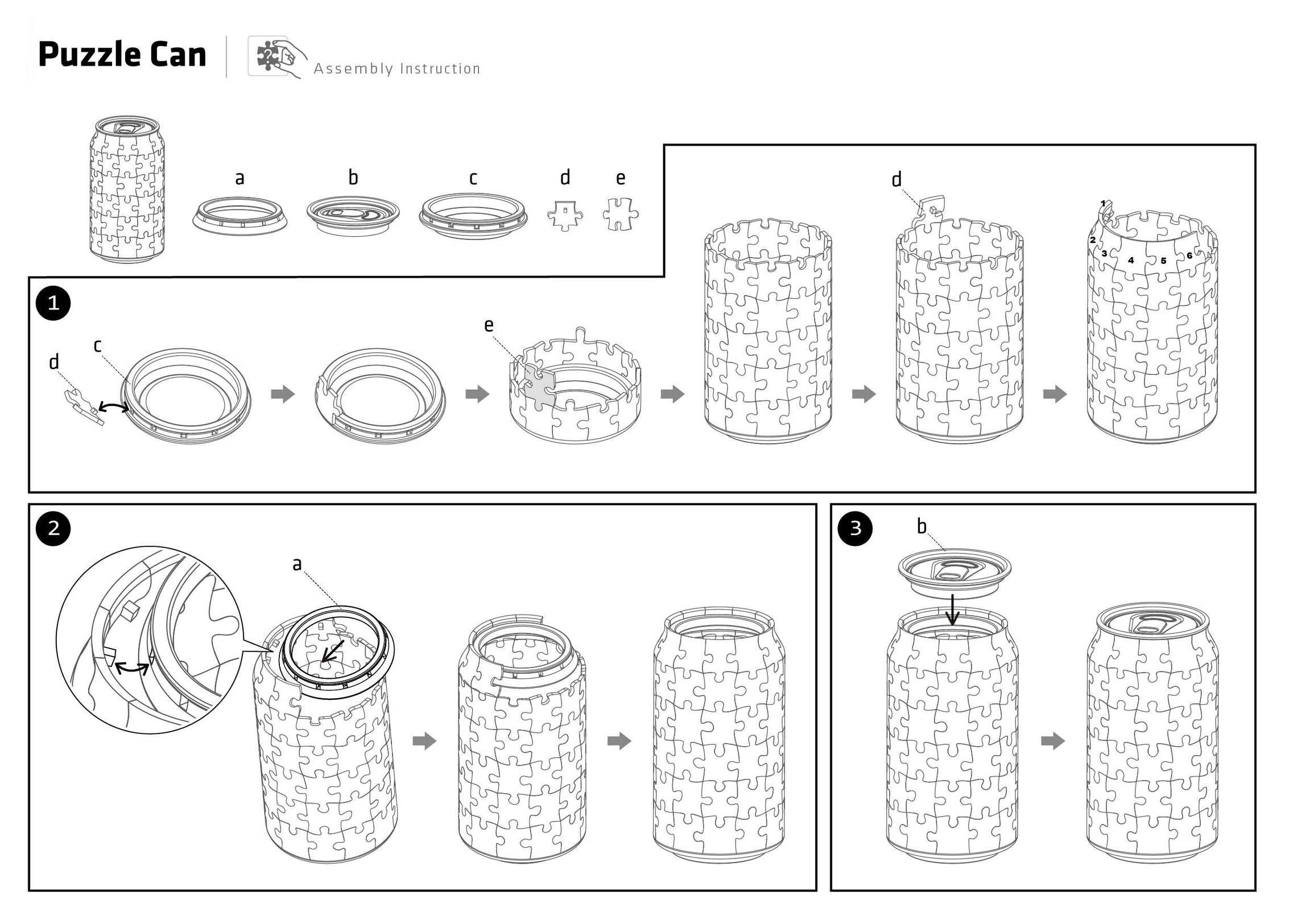 3D Jigsaw Puzzle Can: Cinnamoroll