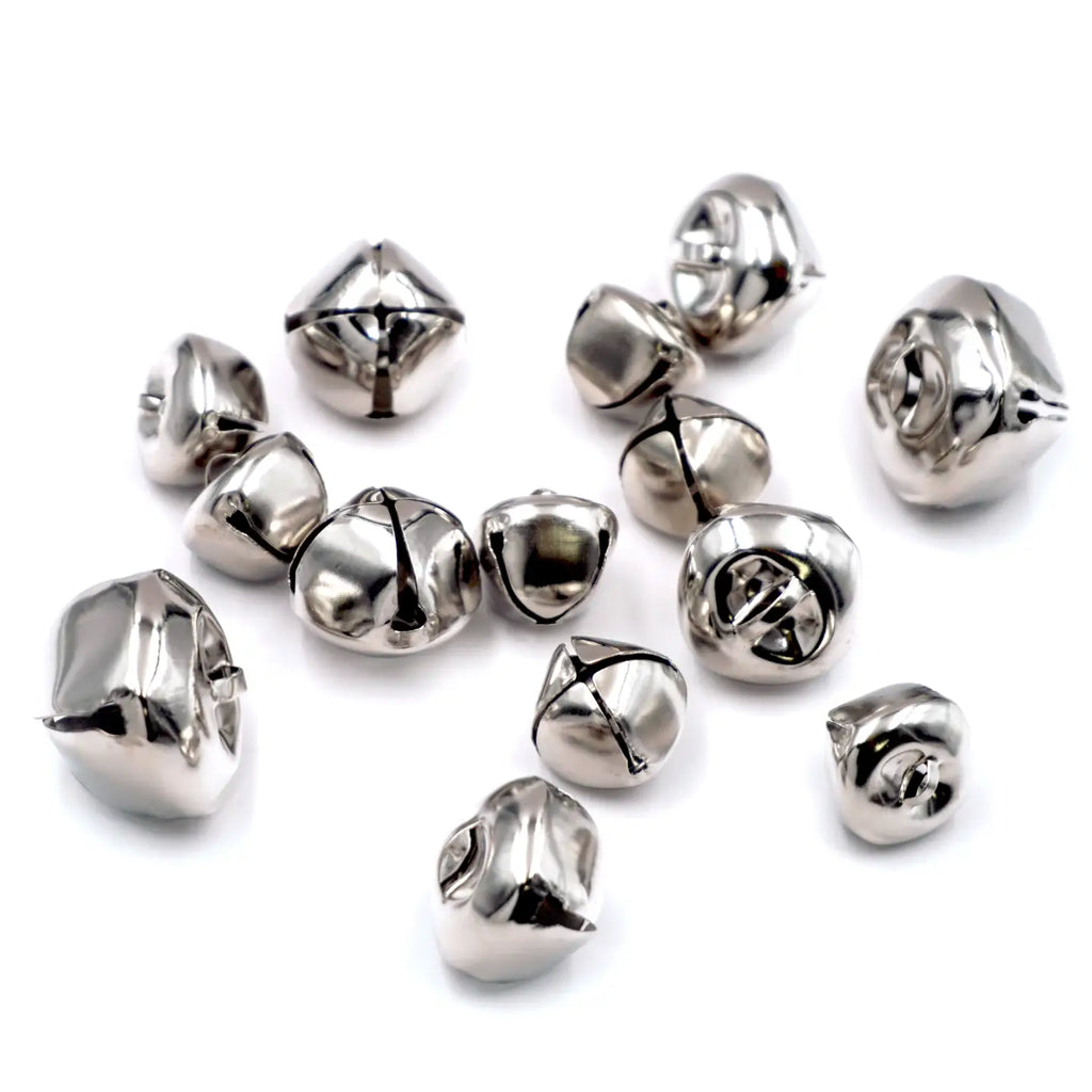 Jingle Bells Silver Color 0.7"-1.2"