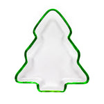 Green Rim Tree Serving Tray