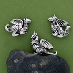 3 Piece Dragon Miniatures with Pouch