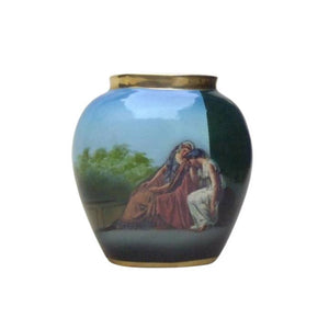 Solid Brass Roman Vase, Chapti, 4.5"
