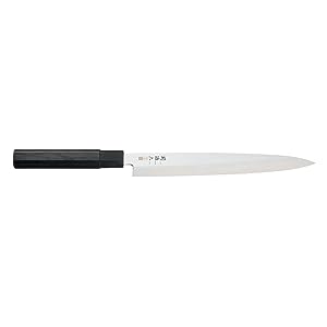Kai Brand Seki Gold Kotobuki St Sashimi Knife 240mm (9.4 inches) Ak-1106, Black, silver