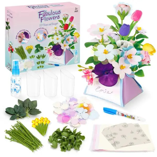 Fabulous Flowers - STEM DIY Kit - Magic Pen Turns Water Into Colors ...