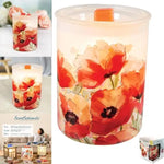 ScentSationals - The Spring Poppie Style - 6" x 6" Fragrance Wax Warmer - 25W Light Bulb Included