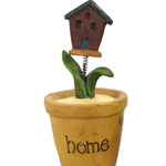 4.5inH House On Pot Decorative Tabletop Object